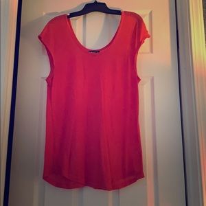 Coral Trouve gauze top. Size S, runs big.